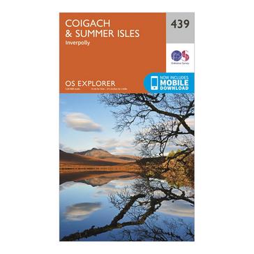 N/A Ordnance Survey Explorer 439 Coigach & Summer Isles Map With Digital Version