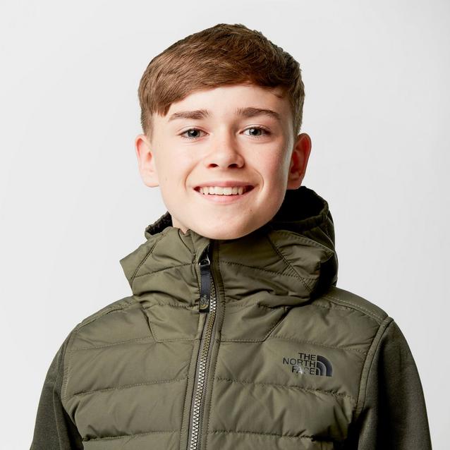 The North Face Kid s Mitteleggi Down Hybrid Hoodie Blacks