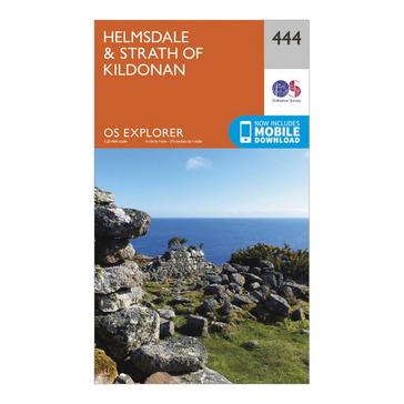 Orange Ordnance Survey Explorer 444 Helmsdale & Strath of Kildonan Map With Digital Version