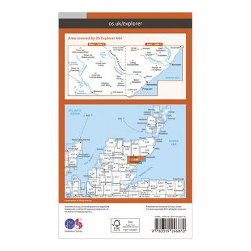 Orange Ordnance Survey Explorer 444 Helmsdale & Strath of Kildonan Map With Digital Version
