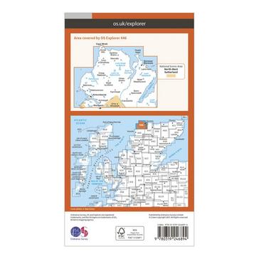 N/A Ordnance Survey Explorer 446 Durness & Cape Wrath Map With Digital Version