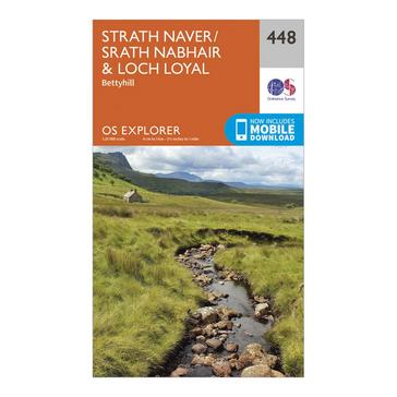 N/A Ordnance Survey Explorer 448 Strath Naver & Loch Loyal Map With Digital Version