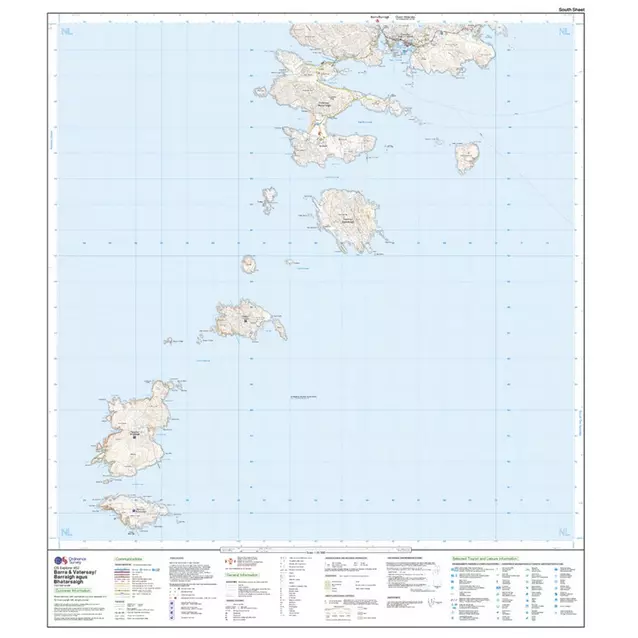Barra and Vatersay / Barraigh Agus Bhatarsaigh 452 OS Explorer Paper Map OS Explorer Map 