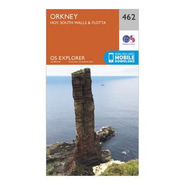 Orange Ordnance Survey Explorer 462 Orkney Map With Digital Version