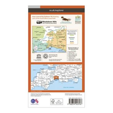 N/A Ordnance Survey Explorer 116 Lyme Regis & Bridport Map With Digital Version