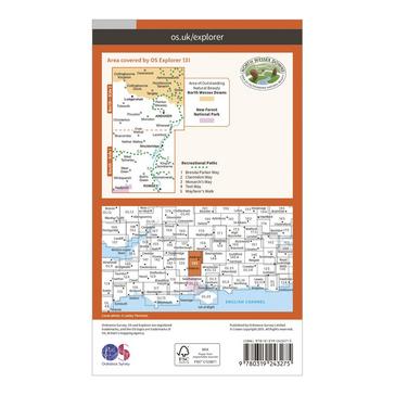 N/A Ordnance Survey Explorer 131 Romsey, Andover & Test Valley Map With Digital Version