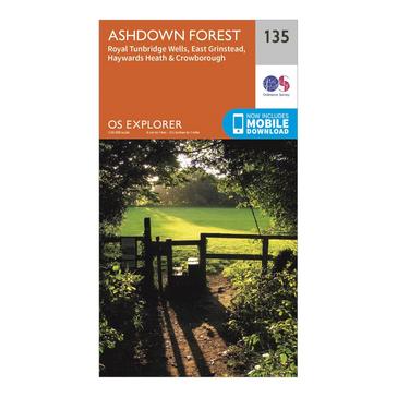 N/A Ordnance Survey Explorer 135 Ashdown Forest Map With Digital Version