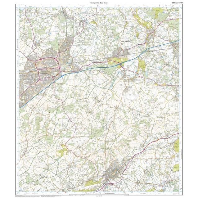 Ordnance Survey Explorer 144 Basingstoke, Alton & Whitchurch Map With ...