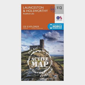 N/A Ordnance Survey Explorer Active 112 Launceston & Holsworthy Map With Digital Version