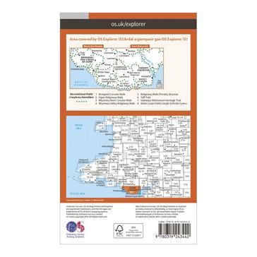 N/A Ordnance Survey Explorer 151 Cardiff & Bridgend Map With Digital Version