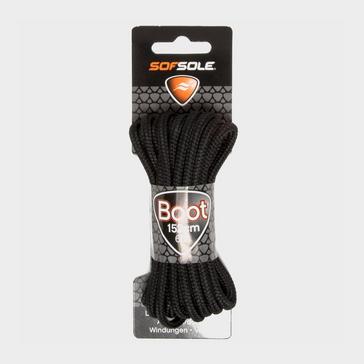 Black Sof Sole Wax Boot Laces - 152cm