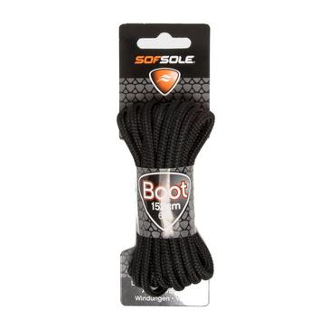 Black Sof Sole Wax Boot Laces - 152cm