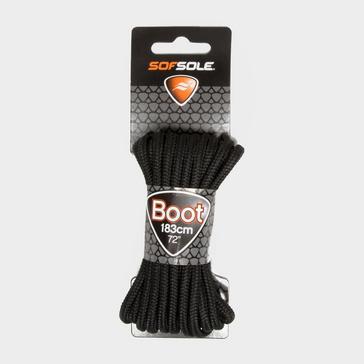 Black Sof Sole Wax Boot Laces - 183cm