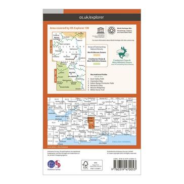 N/A Ordnance Survey Explorer Active 130 Salisbury & Stonehenge Map With Digital Version