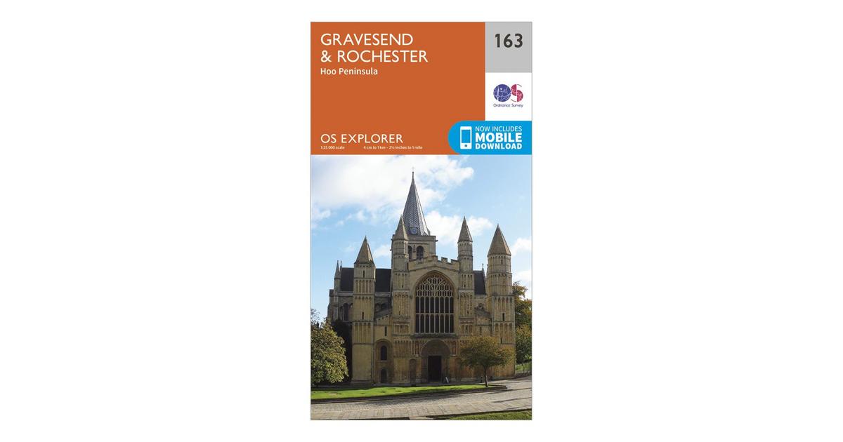 Gravesend and Rochester OS Explorer Map 163 