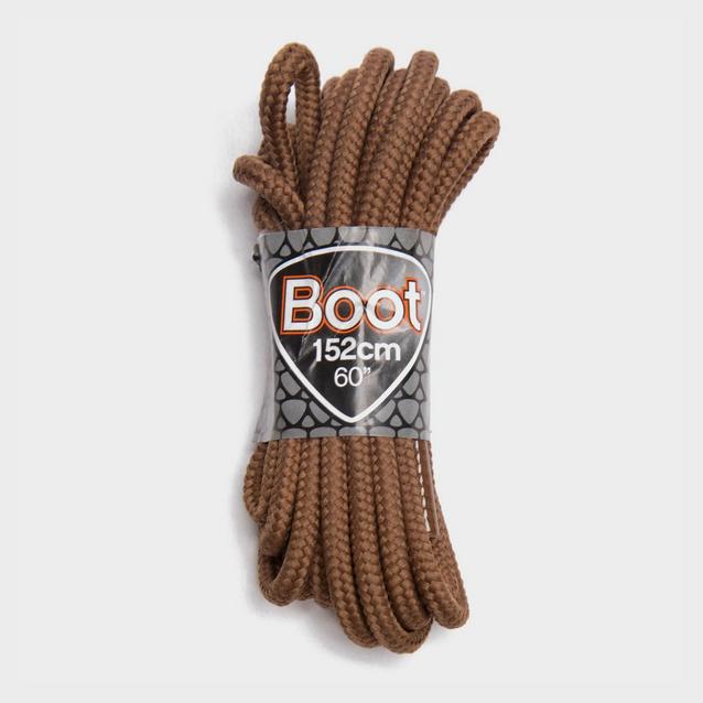 Brown Sof Sole Wax Boot Laces - 152cm image 1