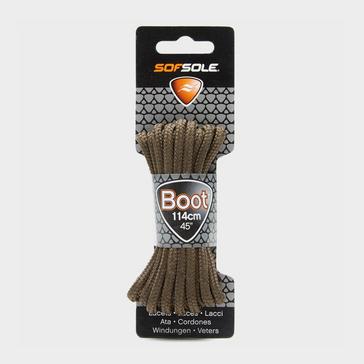 Brown SOF SOLE Wax Boot Laces - 114cm