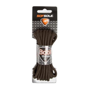 Brown Sof Sole Wax Boot Laces - 152cm