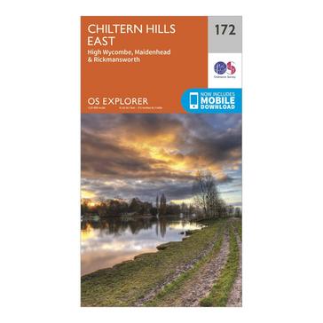 N/A Ordnance Survey Explorer 172 Chiltern Hills East Map With Digital Version