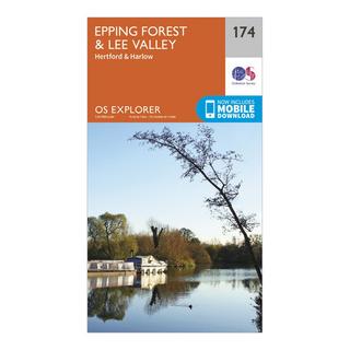 Explorer 174 Epping Forest & Lee Valley Map With Digital Version