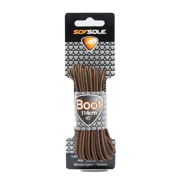 Brown SOF SOLE Wax Boot Laces - 114cm