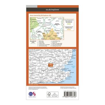 N/A Ordnance Survey Explorer 182 St Albans & Hatfield Map With Digital Version