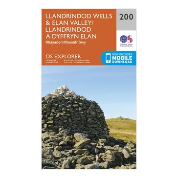 N/A Ordnance Survey Explorer 200 Llandrindod Wells & Elan Valley & Rhayader Map With Digital Version