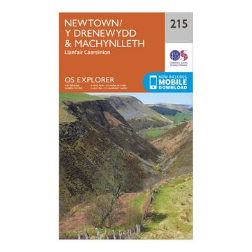 N/A Ordnance Survey Explorer 215 Newton & Llanfair Caereinion Map With Digital Version