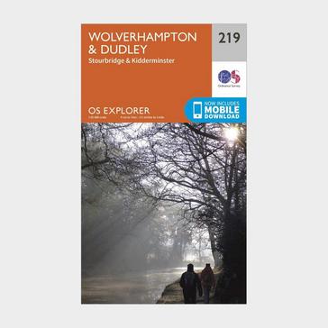 N/A Ordnance Survey Explorer 219 Wolverhampton, Dudley, Stourbridge & Kidderminster Map With Digital Version