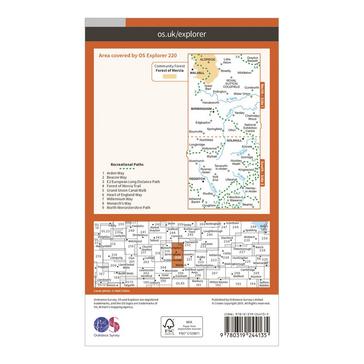 N/A Ordnance Survey Explorer 220 Birmingham, Walsall, Solihull & Redditch Map With Digital Version