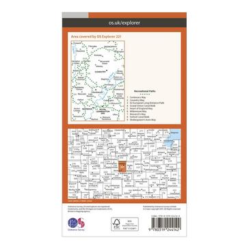 N/A Ordnance Survey Explorer 221 Coventry, Warwick, Royal Leamington Spa & Kenilworth Map With Digital Version