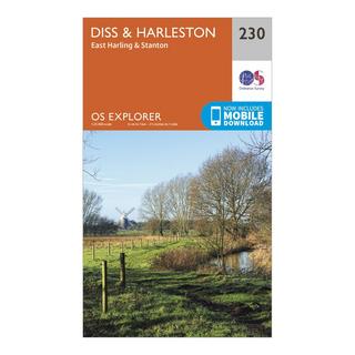 Explorer 230 Diss & Harleston Map With Digital Version