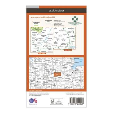 Orange Ordnance Survey Explorer 233 Leicester & Hinckley Map With Digital Version