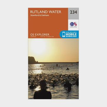 N/A Ordnance Survey Explorer 234 Rutland Water Map With Digital Version