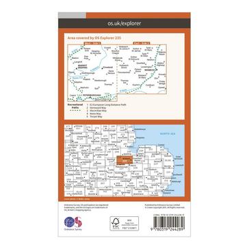 Orange Ordnance Survey Explorer 235 Wisbech & Peterborough North Map With Digital Version