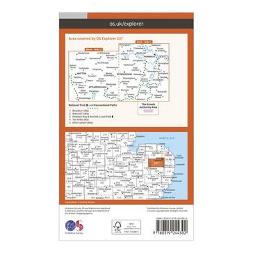 N/A Ordnance Survey Explorer 237 Norwich Map With Digital Version