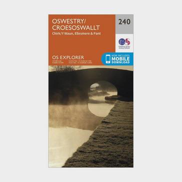 N/A Ordnance Survey OS Explorer 240 Oswestry Map With Digital Version