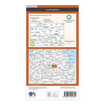 Orange Ordnance Survey Explorer 246 Loughborough, Melton Mowbray & Syston Map With Digital Version