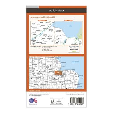 N/A Ordnance Survey Explorer 249 Spalding & Holbeach Map With Digital Version