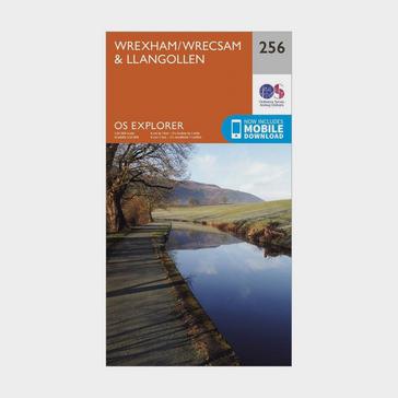 N/A Ordnance Survey Explorer 256 Wrexham & Llangollen Map With Digital Version