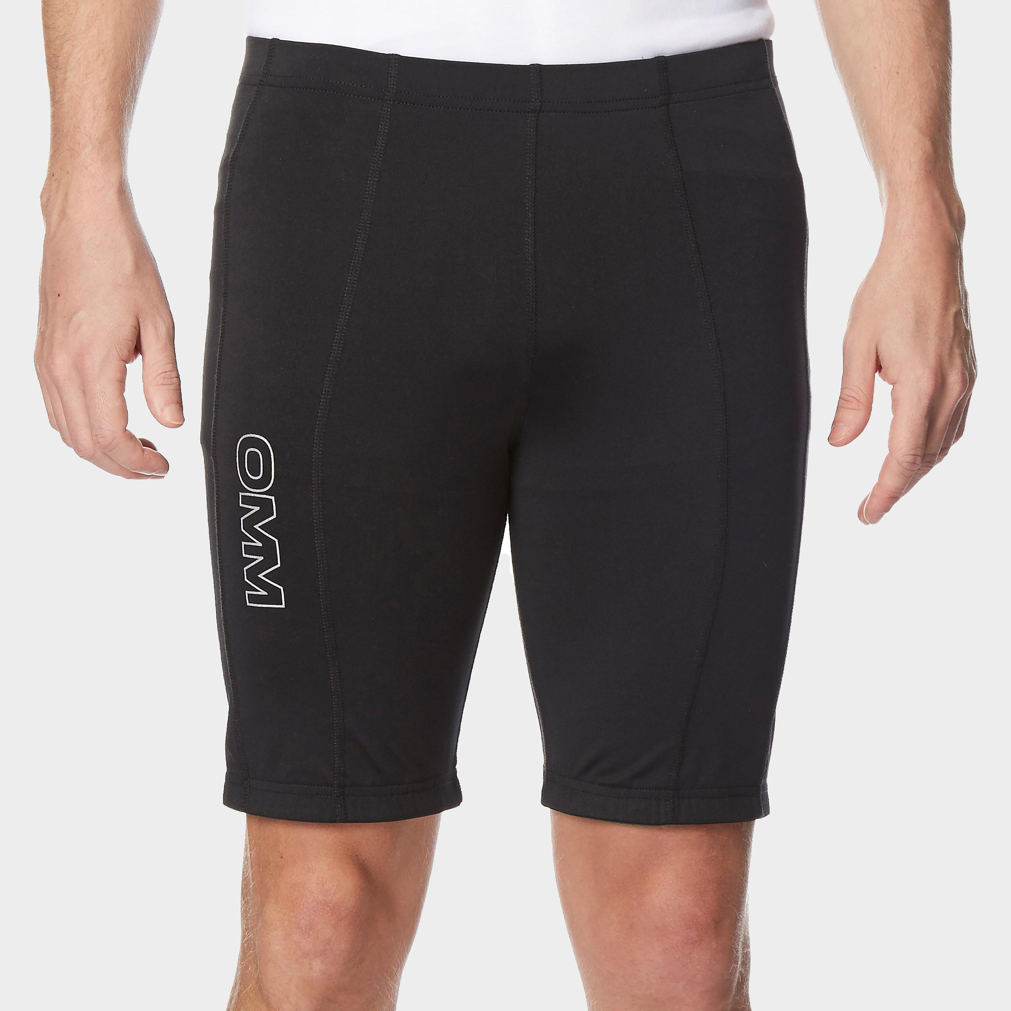 Omm Omm Mens Flash 0.5 Short Cut Running Leggings - Black, Black Omm Omm Mens Flash 0.5 Short Cut Running Leggings - Black, Black