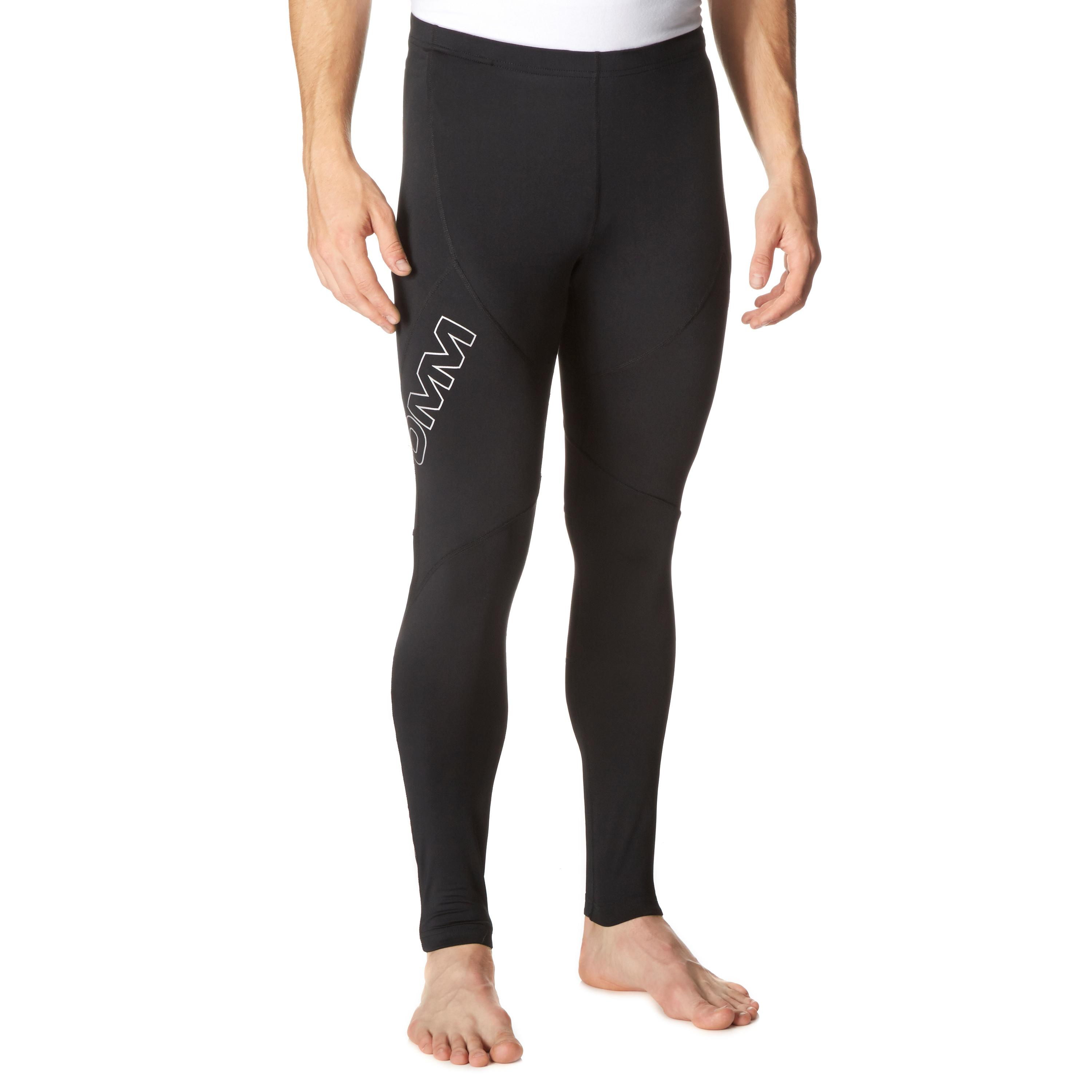 Omm Omm Mens Flash 1.0 Full Length Running Leggings - Black, Black Omm Omm Mens Flash 1.0 Full Length Running Leggings - Black, Black