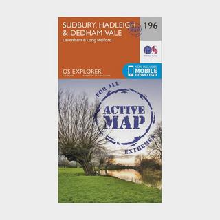 Explorer Active 196 Sudbury, Hadleigh & Dedham Vale Map With Digital Version