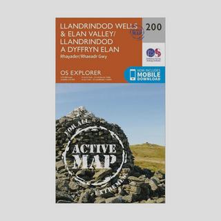 Explorer Active 200 Llandrindod Wells & Elan Valley Map With Digital Version