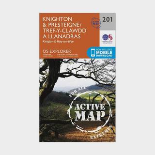 Explorer Active 201 Knighton & Presteigne Map With Digital Version