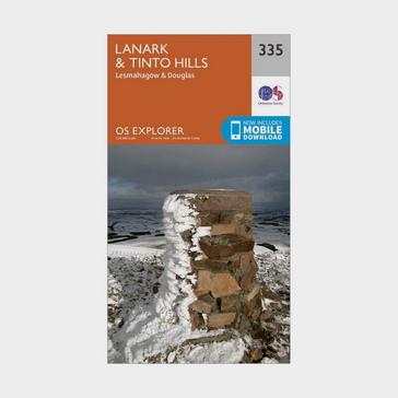 N/A Ordnance Survey Explorer 335 Lanark & Tinto Hills Map With Digital Version
