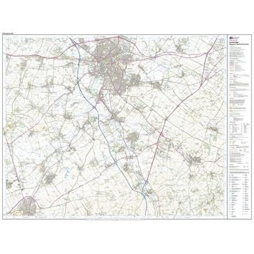 Orange Ordnance Survey Explorer Active 209 Cambridge, Royston, Duxford & Linton Map With Digital Version