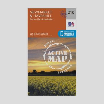 N/A Ordnance Survey Explorer Active 210 Newmarket & Havehill Map With Digital Version