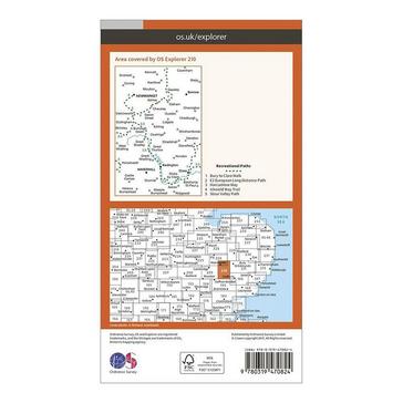 Orange Ordnance Survey Explorer Active 210 Newmarket & Havehill Map With Digital Version