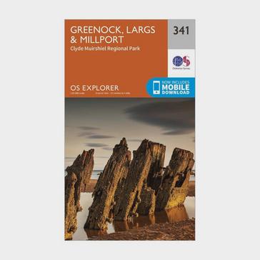 N/A Ordnance Survey Explorer 341 Greenoch, Largs & Millport Map With Digital Version